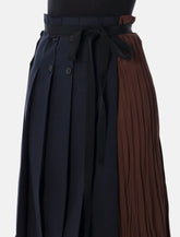 Prada patchwork rush-stitch asymmetrical skirt - | Spazio Pritelli