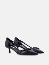 Prada open-side leather pumps - | Spazio Pritelli