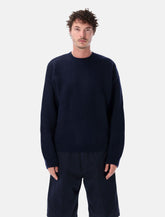 Carhartt WIP navy wool Bishop sweater - | Spazio Pritelli