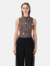 MM6 Maison Margiela sleeveless flower top - | Spazio Pritelli
