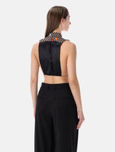 MM6 Maison Margiela sleeveless flower top - | Spazio Pritelli