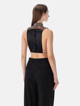 MM6 Maison Margiela sleeveless flower top - | Spazio Pritelli