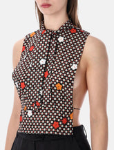 MM6 Maison Margiela sleeveless flower top - | Spazio Pritelli
