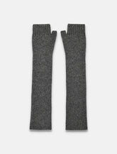 Long Wool Fingerless Gloves - | Spazio Pritelli