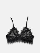 Black Lace Soft Bralette - | Spazio Pritelli