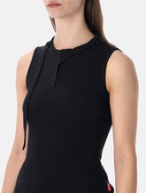 Diesel T-Iara sleeveless ribbed cotton top - | Spazio Pritelli