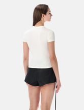 Diesel T-Iaras short-sleeve ribbed cotton top - | Spazio Pritelli