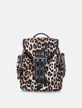 Ganni leopard nano backpack - | Spazio Pritelli