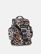 Ganni leopard nano backpack - | Spazio Pritelli