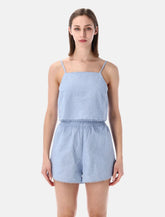American Vintage Feoly lace-trim cotton top - | Spazio Pritelli