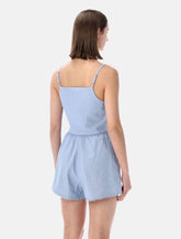 American Vintage Feoly lace-trim cotton top - | Spazio Pritelli