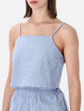 American Vintage Feoly lace-trim cotton top - | Spazio Pritelli