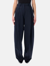 The Latest Cara wool tapered trousers - | Spazio Pritelli