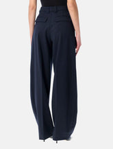 The Latest Cara wool tapered trousers - | Spazio Pritelli