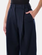 The Latest Cara wool tapered trousers - | Spazio Pritelli