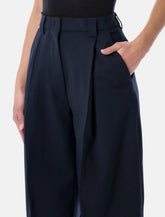 The Latest Cara wool tapered trousers - | Spazio Pritelli