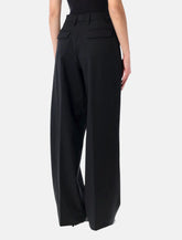 The Latest wool wide-leg trousers - | Spazio Pritelli