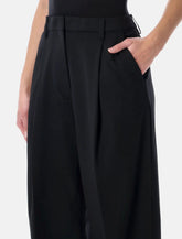 The Latest wool wide-leg trousers - | Spazio Pritelli