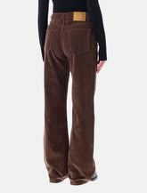 Haikure Korea chocolate corduroy velvet pants - | Spazio Pritelli