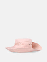 Soeur Isaho pink organic cotton poplin hat - | Spazio Pritelli