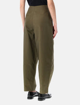 Soeur Daley round khaki organic cotton pants - | Spazio Pritelli