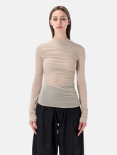Soeur Gaia draped long-sleeve top - | Spazio Pritelli