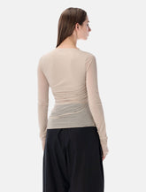 Soeur Gaia draped long-sleeve top - | Spazio Pritelli