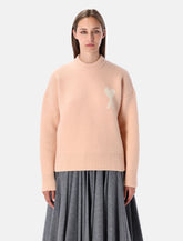 Maglione girocollo in alpaca con logo Ami de Coeur di Ami Paris - | Spazio Pritelli