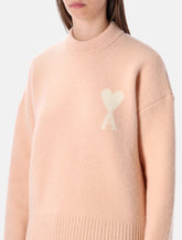 Maglione girocollo in alpaca con logo Ami de Coeur di Ami Paris - | Spazio Pritelli