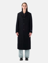 Cappotto lungo in lana nero di Sporty & Rich - | Spazio Pritelli