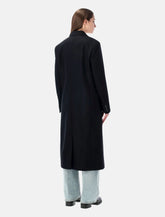 Cappotto lungo in lana nero di Sporty & Rich - | Spazio Pritelli