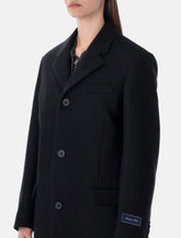 Cappotto lungo in lana nero di Sporty & Rich - | Spazio Pritelli