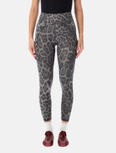 adidas by Stella McCartney High-Waisted Leopard Leggings - | Spazio Pritelli