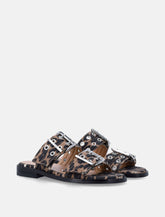GANNI buckle two-strap sandals - | Spazio Pritelli