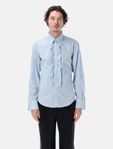 Ami Paris ruffled stripe shirt - | Spazio Pritelli