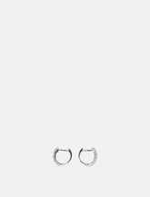 Emanuele Bicocchi Silver Crystal Hoop Earrings - | Spazio Pritelli