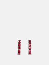 Emanuele Bicocchi Silver Crystal Hoop Earrings - | Spazio Pritelli