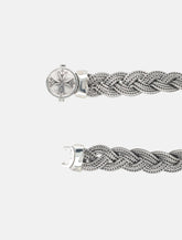 Bracciale Intrecciato Argento Diamantato Emanuele Bicocchi - | Spazio Pritelli