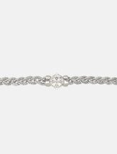 Emanuele Bicocchi Diamond-Cut Silver Braided Necklace - | Spazio Pritelli