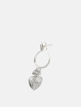 Emanuele Bicocchi Sacred Heart Silver Earring - | Spazio Pritelli