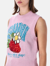 Ganni strawberry knit vest - | Spazio Pritelli
