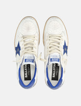 Golden Goose Ball Star white and blue leather sneakers - | Spazio Pritelli