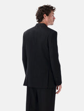 Golden Goose black wool double-breasted blazer - | Spazio Pritelli