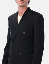 Golden Goose black wool double-breasted blazer - | Spazio Pritelli