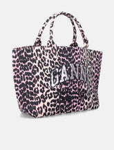 Ganni leopard medium tote - | Spazio Pritelli