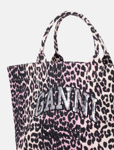 Ganni leopard medium tote - | Spazio Pritelli