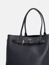 Tom Ford Audrey large black leather tote bag - | Spazio Pritelli