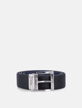 Prada Reversible Belt Two Tone Buckle Engraved Detail Heritage - | Spazio Pritelli