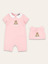 Moschino Kids pink Teddy set - | Spazio Pritelli