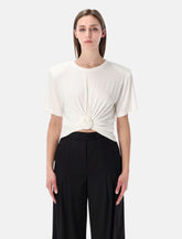 Magda Butrym knotted T-shirt - | Spazio Pritelli